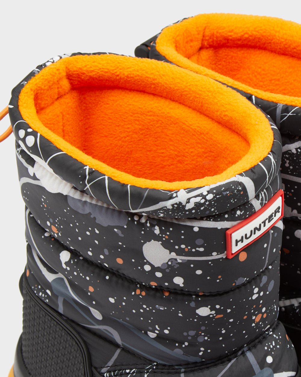 Botas De Nieve Hunter Mujer Gris Negras Original Printed Insulated Short 371906-POB